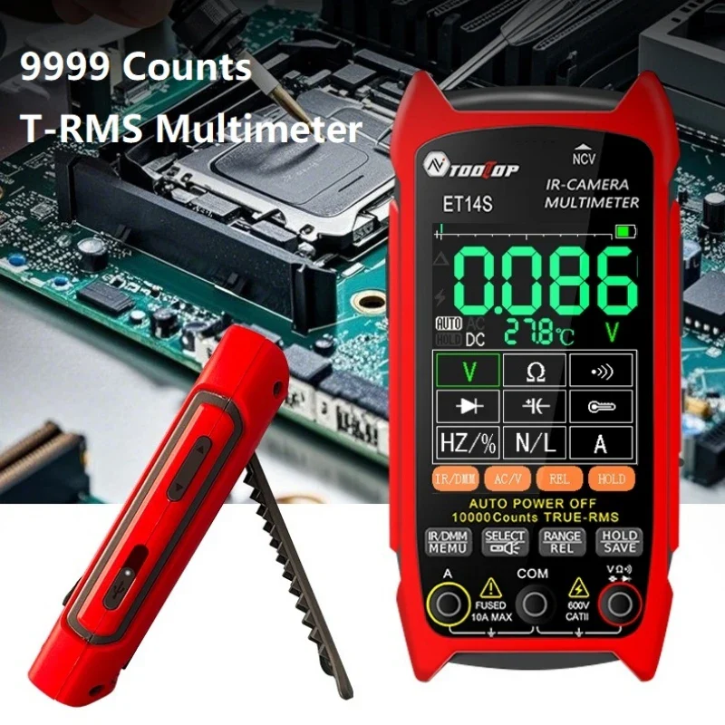 TOOLTOP ET14S 2.8inch Thermal Imager AC/DC Current Voltage Multimeter ISR 240x240 IR Camera Pipeline Heating Electronic Inspect - Image 2