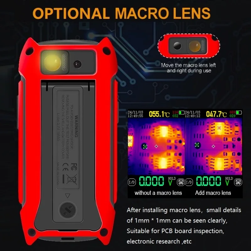 TOOLTOP ET14S 2.8inch Thermal Imager AC/DC Current Voltage Multimeter ISR 240x240 IR Camera Pipeline Heating Electronic Inspect - Image 3