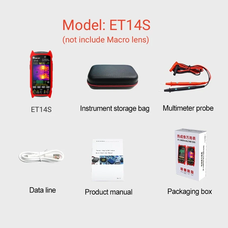 TOOLTOP ET14S 2.8inch Thermal Imager AC/DC Current Voltage Multimeter ISR 240x240 IR Camera Pipeline Heating Electronic Inspect - Image 7