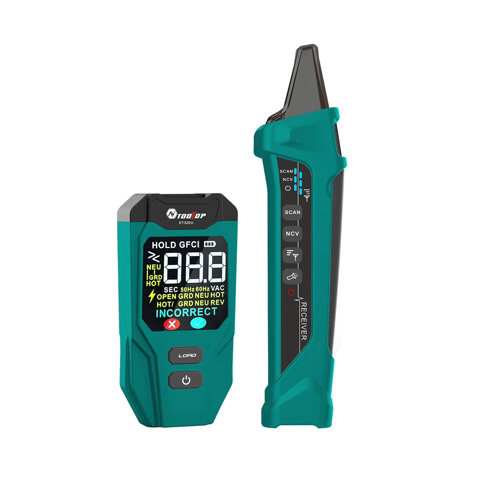 TOOLTOP ET32 Digital Circuit Breaker Finder & Socket Tester with GFCI Trip Time Display EU UK US Plug Leakage Current Detector - Image 7