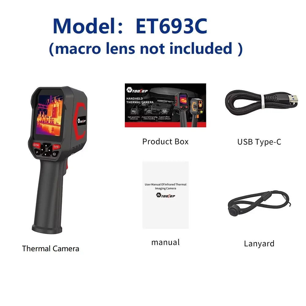 TOOLTOP ET693C Infrared & 1080P Visible Camera 2in1 Thermal Camera 256*192 Handheld Thermal Imager 512x384 SUPER IR Thermography - Image 7