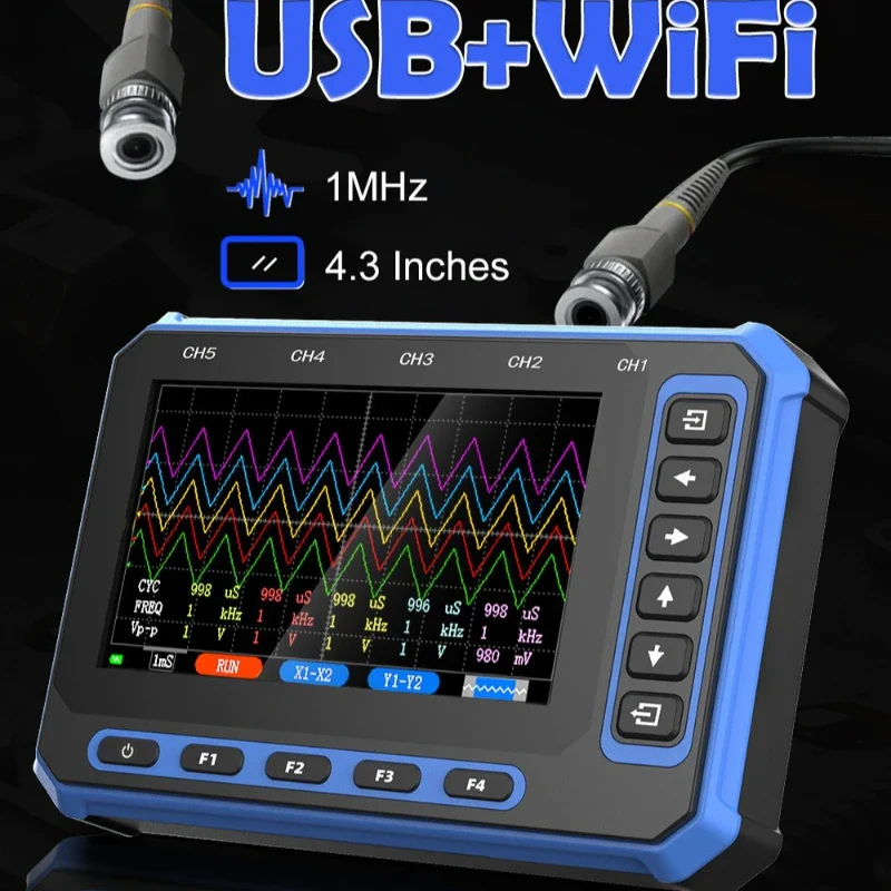 TOOLTOP OS-5C Five-channel Oscilloscope 1MHZ bandwidth 3M sampling rate Digital oscilloscope - Image 3