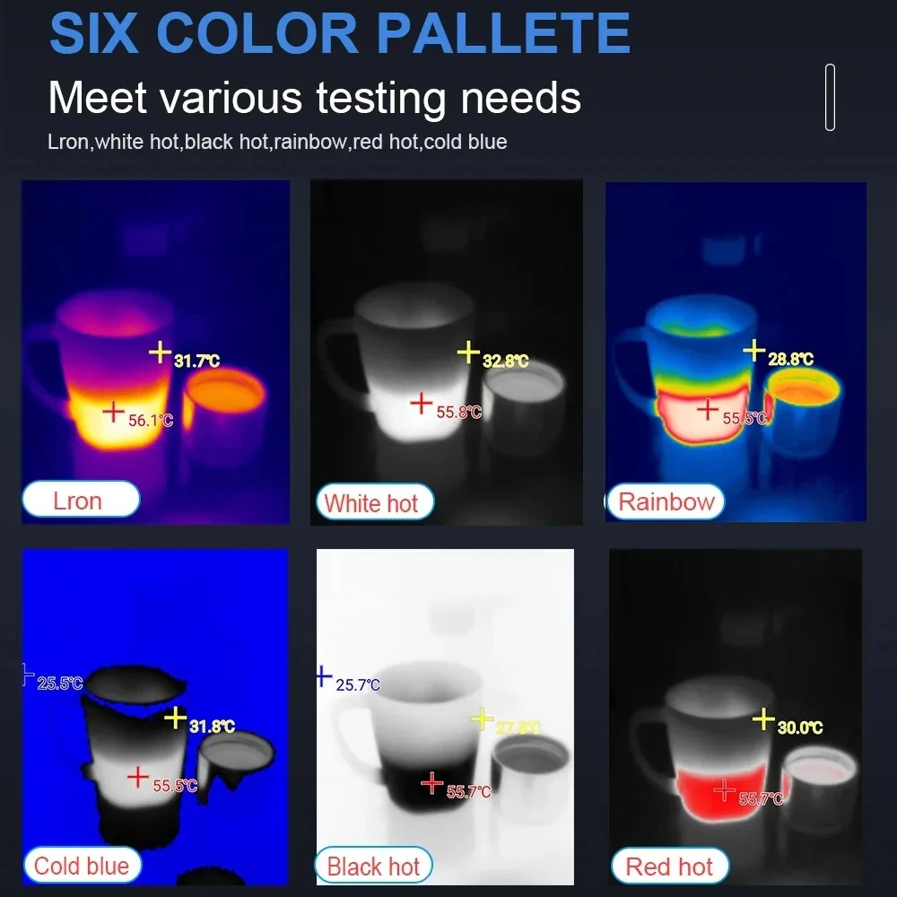 TOOLTOP T7 256*192 Android Type-C Thermal Imager 25Hz Mobile Thermal Imaging Camera for Solar Panel Power Device Fault Detect - Image 3