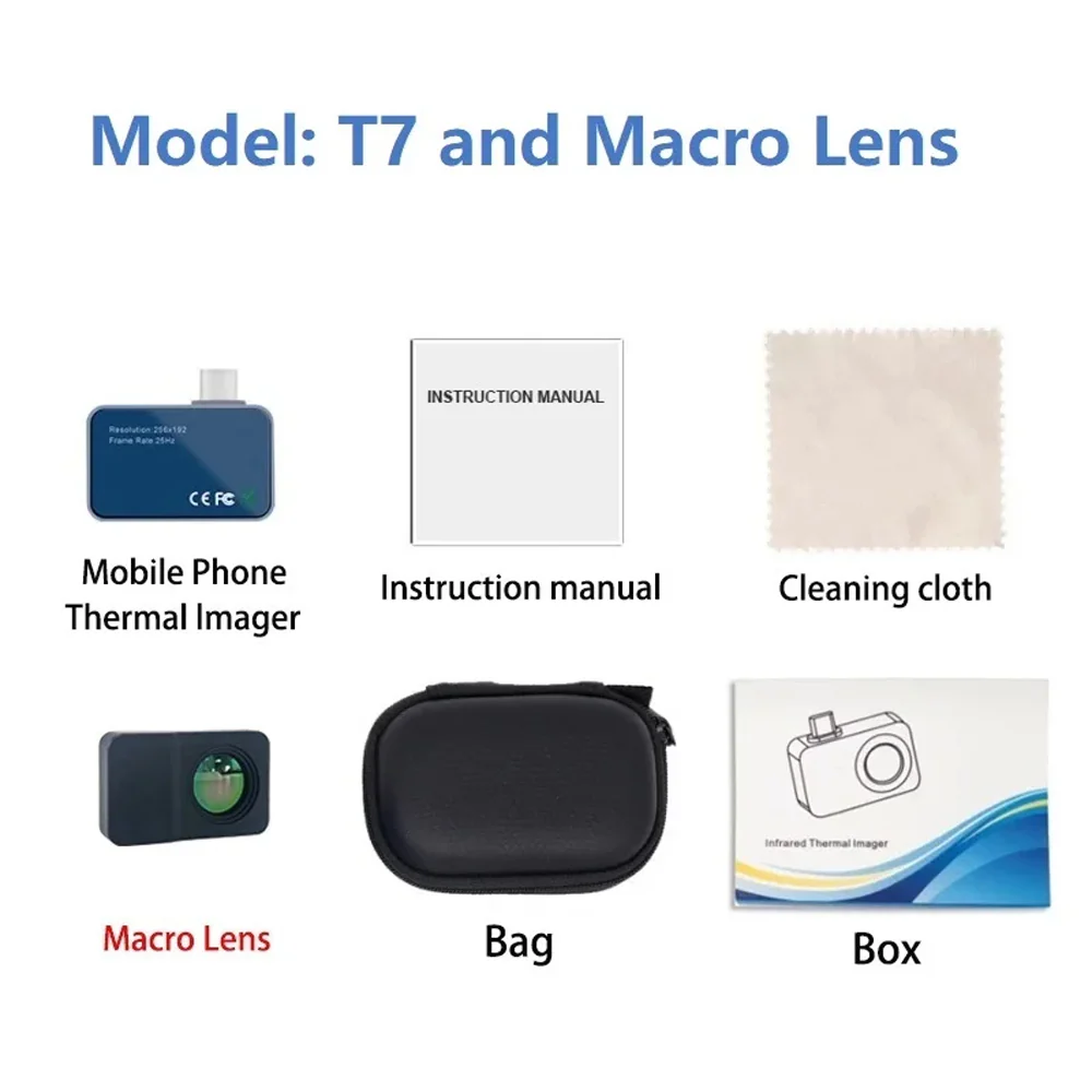 TOOLTOP T7 256*192 Android Type-C Thermal Imager 25Hz Mobile Thermal Imaging Camera for Solar Panel Power Device Fault Detect - Image 8