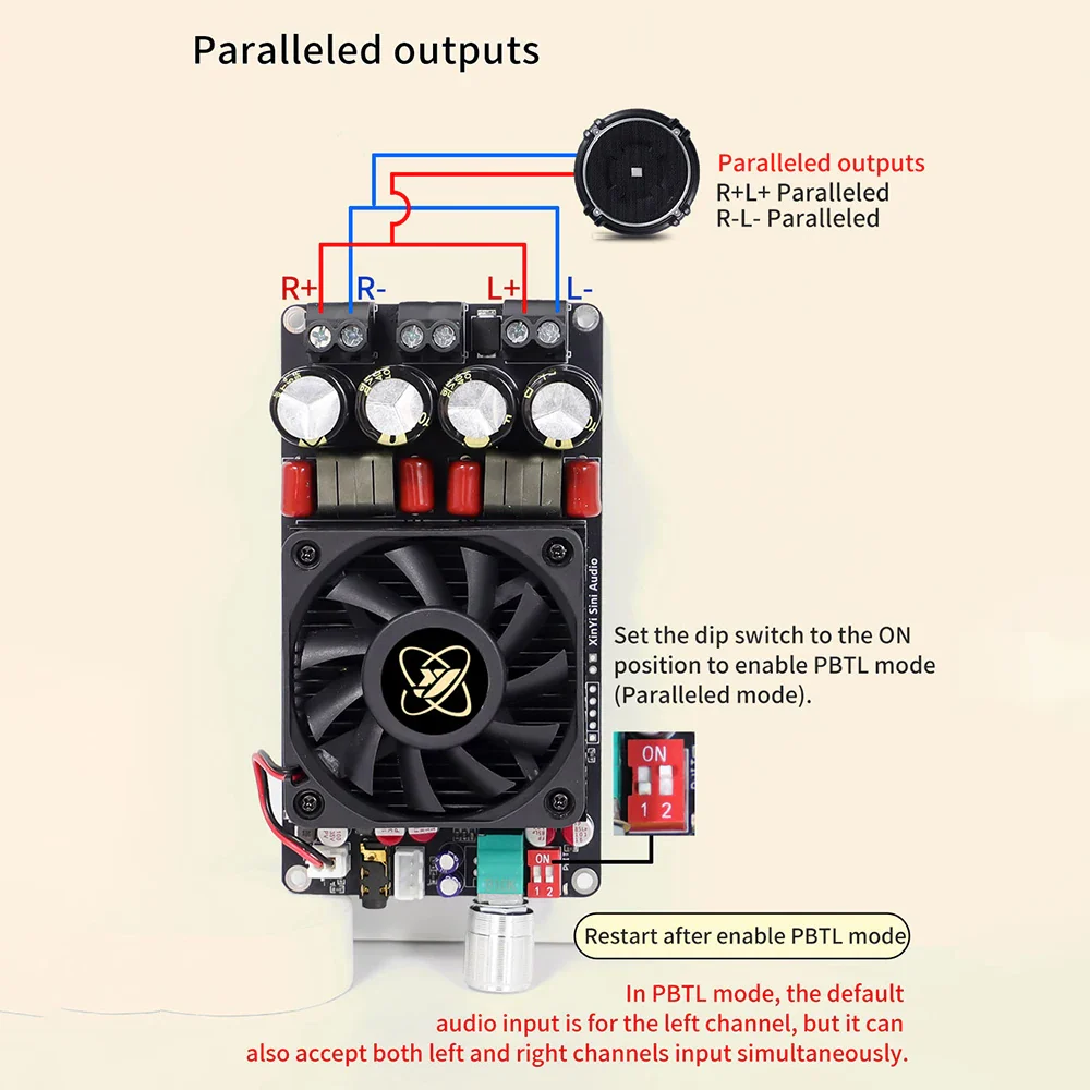 TPA3255 Class D Amplifier XY-AP3002 Pure Power Amplifier Board 300W x 2 Digital Audio Amplifier Home Theater Amplifier - Image 6