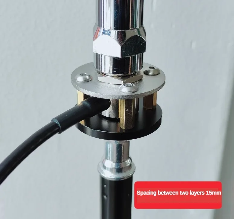 Tripod antenna installation bracket outdoor portable M pipe head  base 1/4 inch threaded UV+shortwave - Image 4