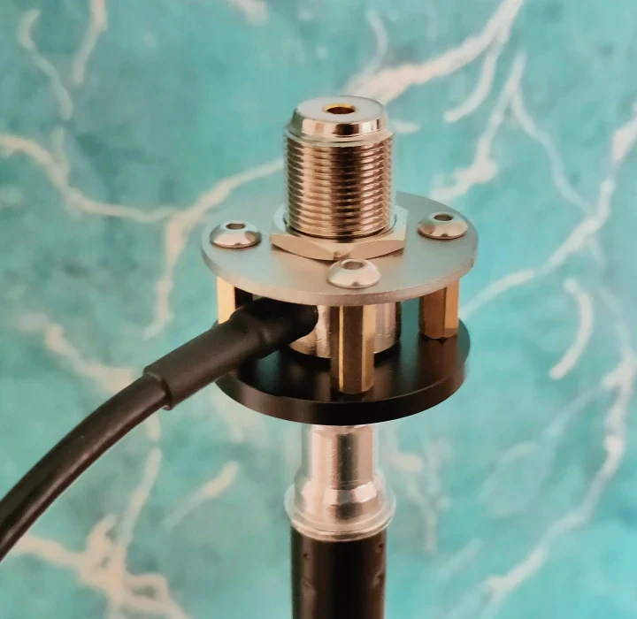 Tripod antenna installation bracket outdoor portable M pipe head  base 1/4 inch threaded UV+shortwave - Image 6
