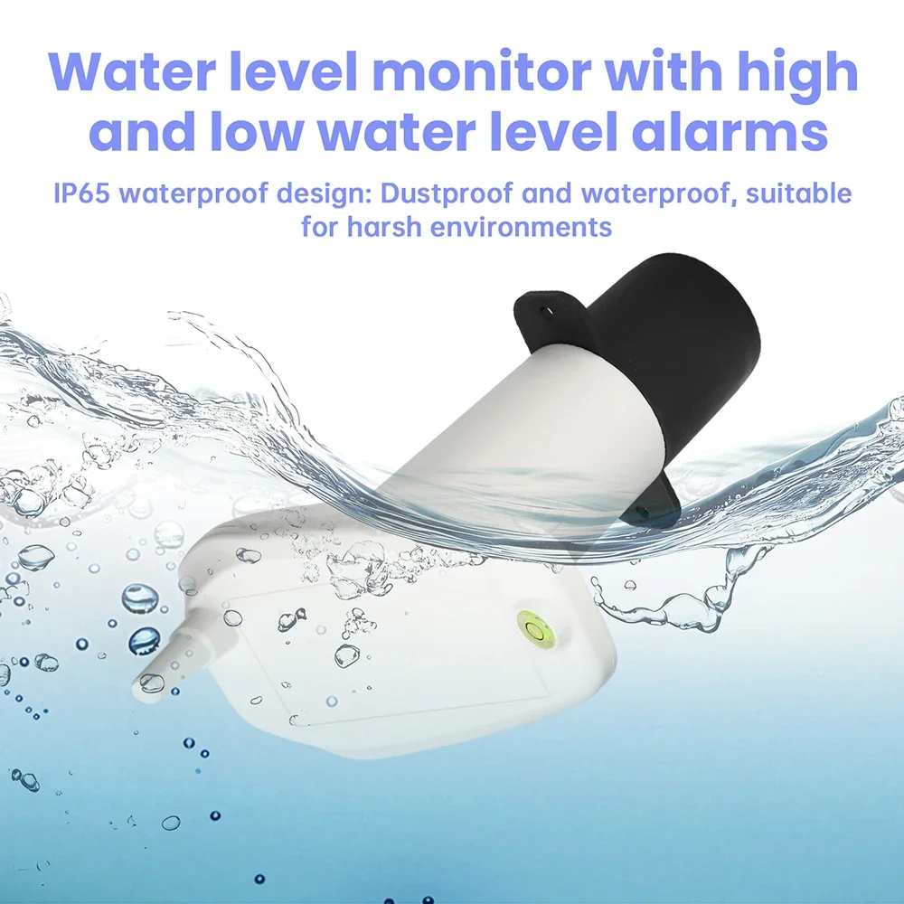 TS-FT007 Digital Water Tank Water Level Gauge Ultrasonic Liquid Level Gauge Liquid Level High and Low Alarm IP65 Water Level - Image 4