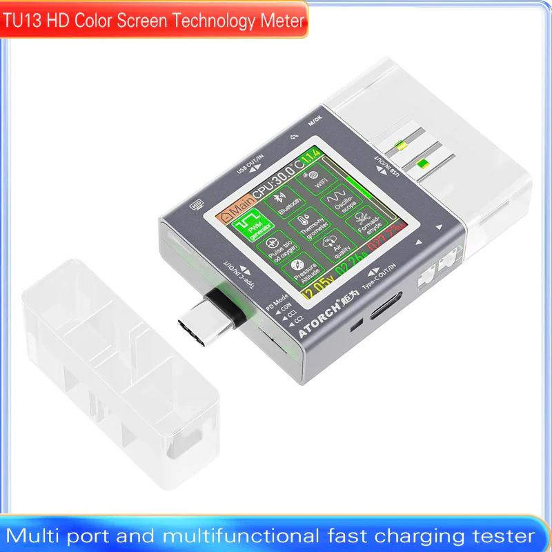 TU13 48V Type-C PD3.0 Fast charging Protocol USB Tester Voltmeter Meter Mobile Phone Charger Capacity Monitor Scalable Features - Image 8