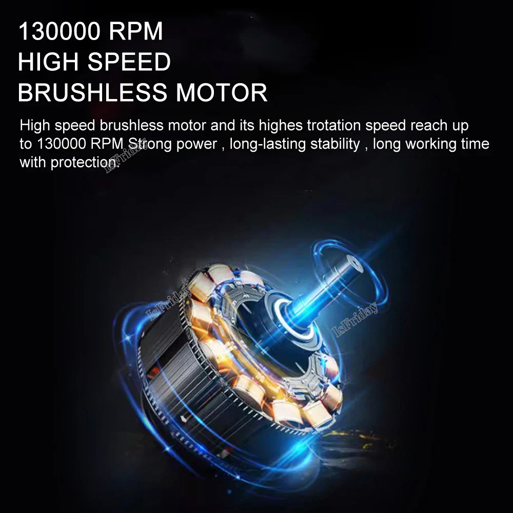 Turbo Fan X3 Original Rechargeable Blower 130000RPM 52m/s Brushless Air Blower Turbo Jet Fan Portable Dust Blower Electric Dryer - Image 9