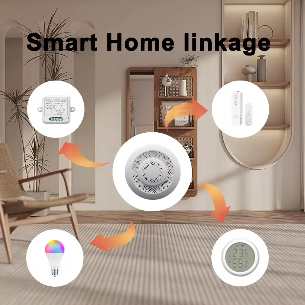 Tuya Smart Zigbee/WIFI Smart Airbox CO2 Formaldehyde VOC Detector Temperature Humidity Sensor 5in1 Airbox Via Alexa Google Home - Image 3