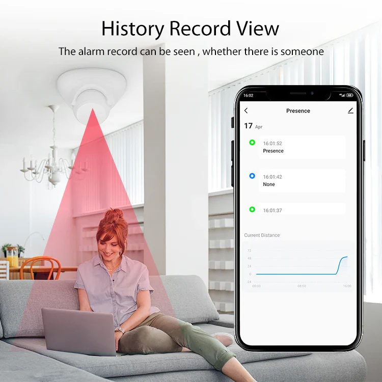 Tuya Zigbee Human Presence Sensor Pro 24G MmWave Radar Detector APP Control for Home Assistant Smart Security Protector - Image 6