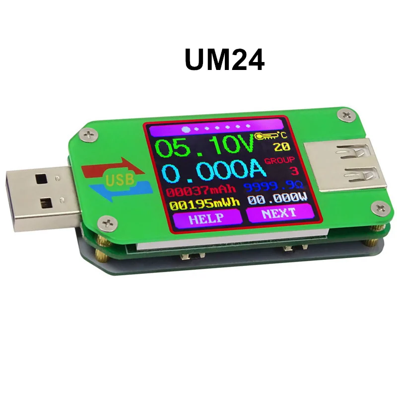 UM34/UM34C UM24/UM24C UM25/UM25C DC Voltmeter Ammeter Voltage Current Tester Voltage battery Charge USB Tester - Image 7