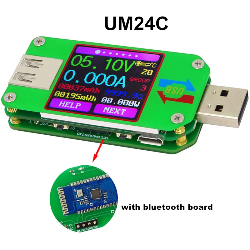 UM34/UM34C UM24/UM24C UM25/UM25C DC Voltmeter Ammeter Voltage Current Tester Voltage battery Charge USB Tester - Image 8