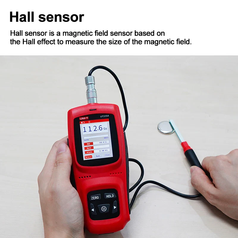 UNI-T Handheld Digital Gauss Meter UT335A UT335B  0-3000mT Automatic Manual Zeroing For Magnetic Field Detection - Image 3