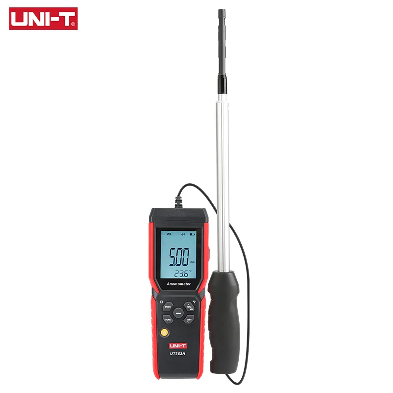 UNI-T Hot Wire Anemometer UT362H Split Design Wind Meter Wind Velocity Volume Temperature Measurement - Image 7