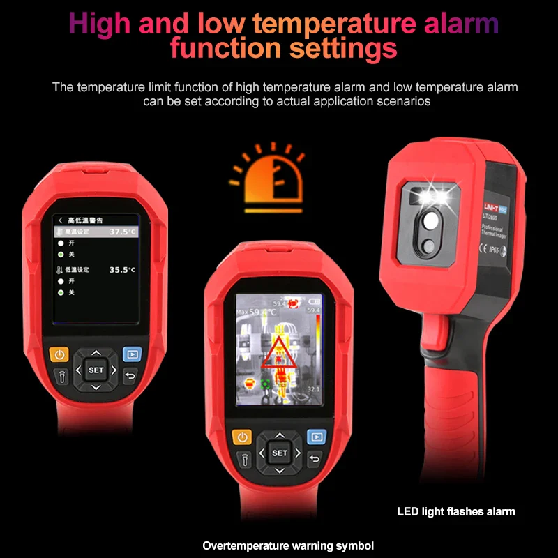UNI-T Infrared Thermal Imager UTI260A 256x192 Pixels Thermal Camera For Repairs Thermographic Camera PCB Circuit Industrial Test - Image 3