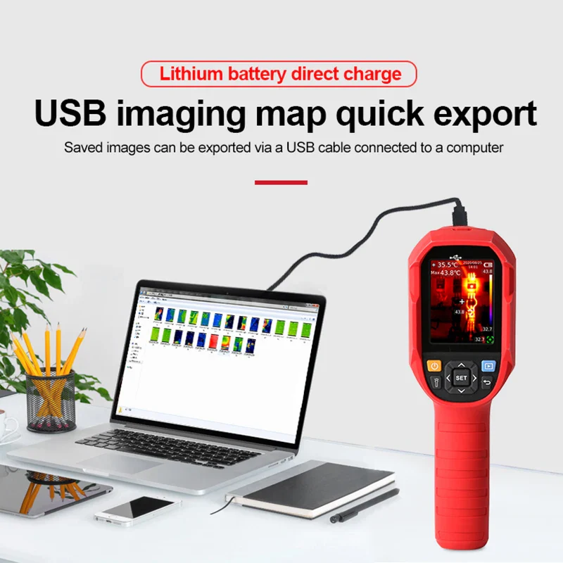 UNI-T Infrared Thermal Imager UTI260A 256x192 Pixels Thermal Camera For Repairs Thermographic Camera PCB Circuit Industrial Test - Image 5