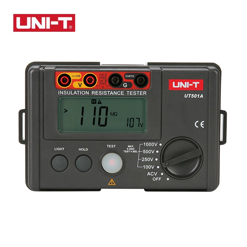 UNI-T Insulation Resistance Tester UT501 UT502 Digital Voltmeter Ohmmeter Megohmmeter Professional Ohm Meter Tester - Image 18