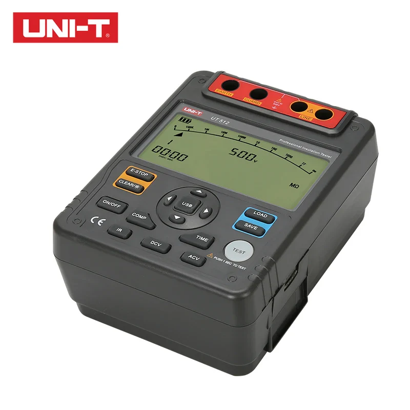 UNI-T Insulation Resistance Tester UT512 500V--2500V Earth Ground 1MΩ～100GΩ Ohm Meter AC DC Voltmeter - Image 4