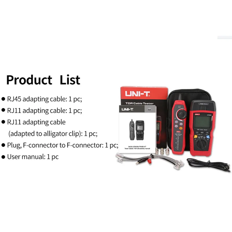 UNI T Network Cable Tester TDR UT685B KIT Cable Tracker Lan Tester RJ45 RJ11 Detector Wiring LCD Display Network Tool - Image 5