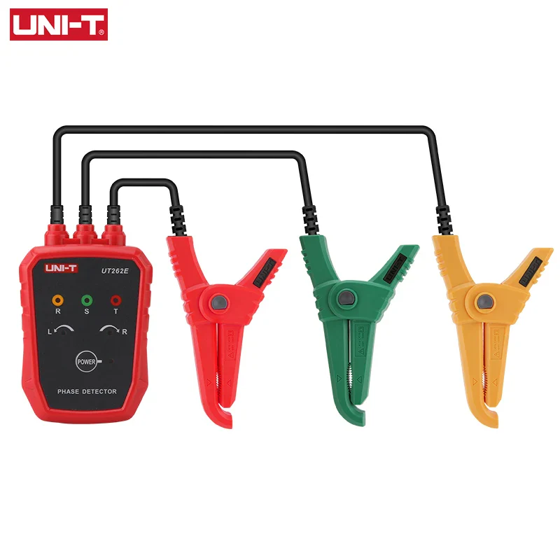 UNI-T Non-Contact Three Phase Detector UT262E Rotation Tester Phase Sequencer Breaker Finder 70V-1000V AC LED Buzzer Indication - Image 2