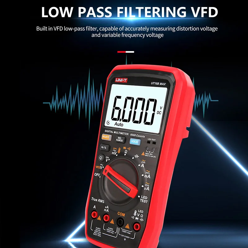 UNI T Professional Digital Multimeter Tester UT15B MAX 1000V AC DC Voltage Meter Capacitor Tester True RMS Electric Multi Meter - Image 3