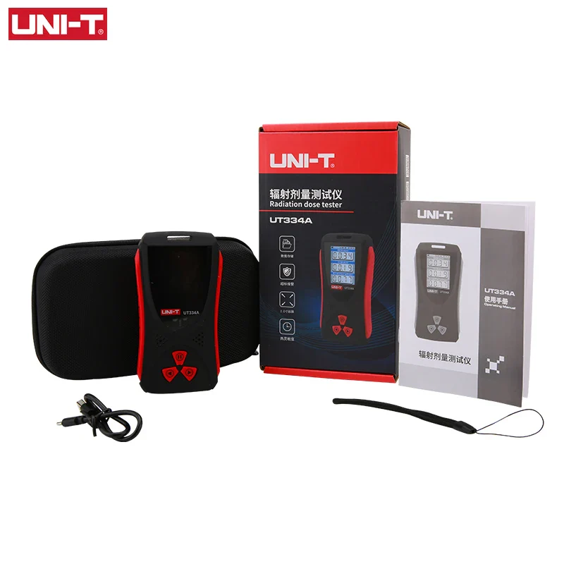 UNI-T Radiation Dose Tester UT334A Dosimeter Geiger Counter X-ray Beta Gamma Detector - Image 6