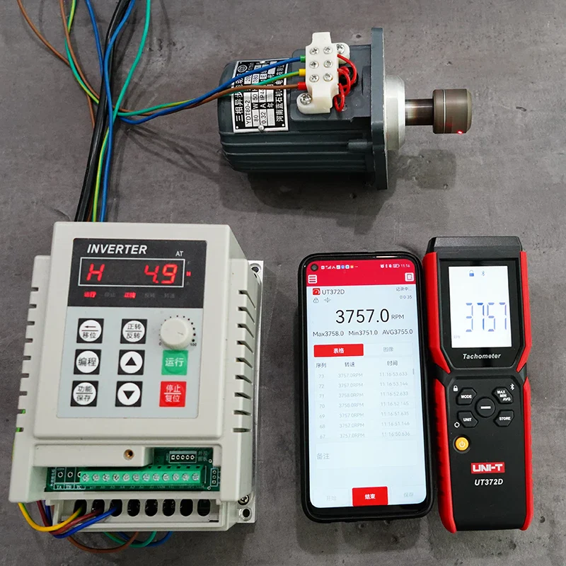 UNI-T Speed Tachometer 2-in-1 UT372D Laser Tachometer Contact And Non-contact Tacometro Digital RPM Meter Spin 1 to 19999 RPM - Image 3