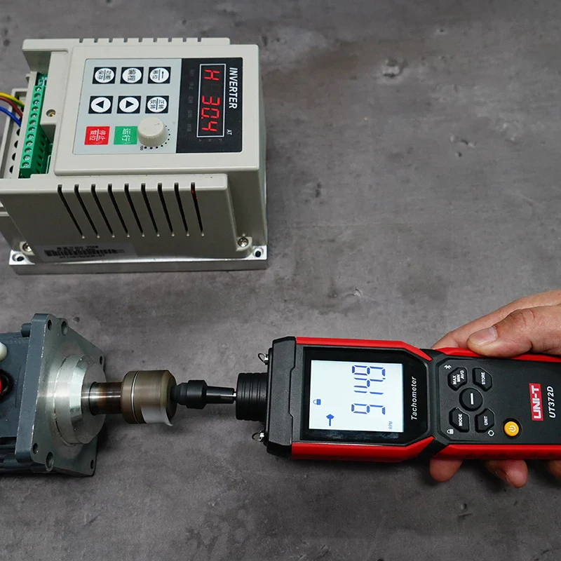 UNI-T Speed Tachometer 2-in-1 UT372D Laser Tachometer Contact And Non-contact Tacometro Digital RPM Meter Spin 1 to 19999 RPM - Image 4