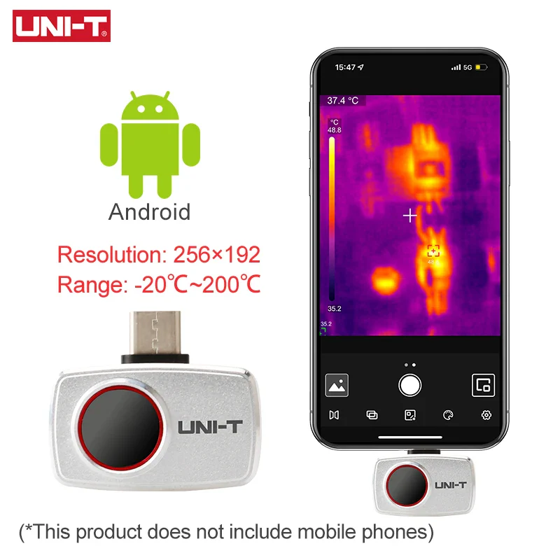 UNI-T Thermal Imager For Smart Phone UTI260M UTI256M 256x192 Pixel Thermographic Camera Thermal Camera PCB Circuit Failure Test - Image 7