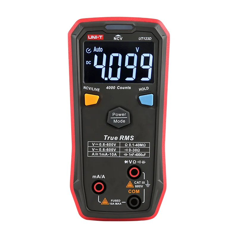 UNI-T UT123D True RMS Smart Digital Multimeter with protective digital display DIY electrician universal meter - Image 3