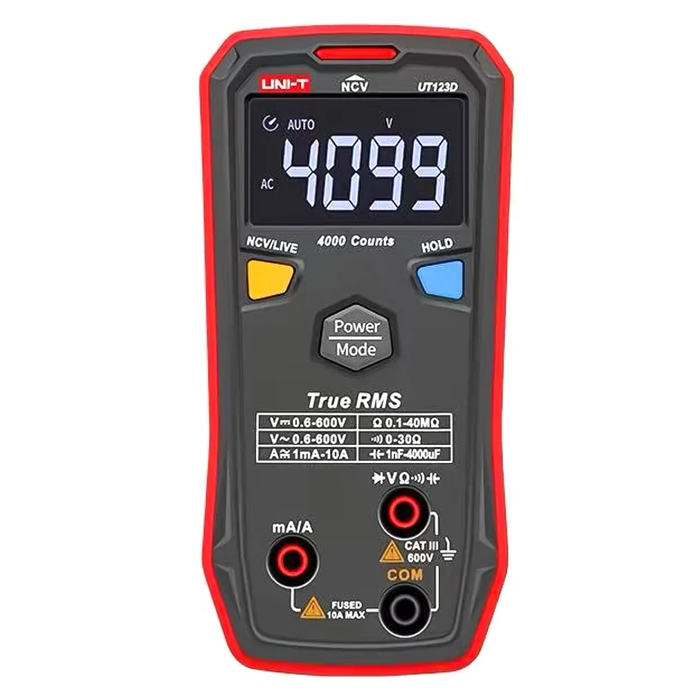 UNI-T UT123D True RMS Smart Digital Multimeter with protective digital display DIY electrician universal meter - Image 7