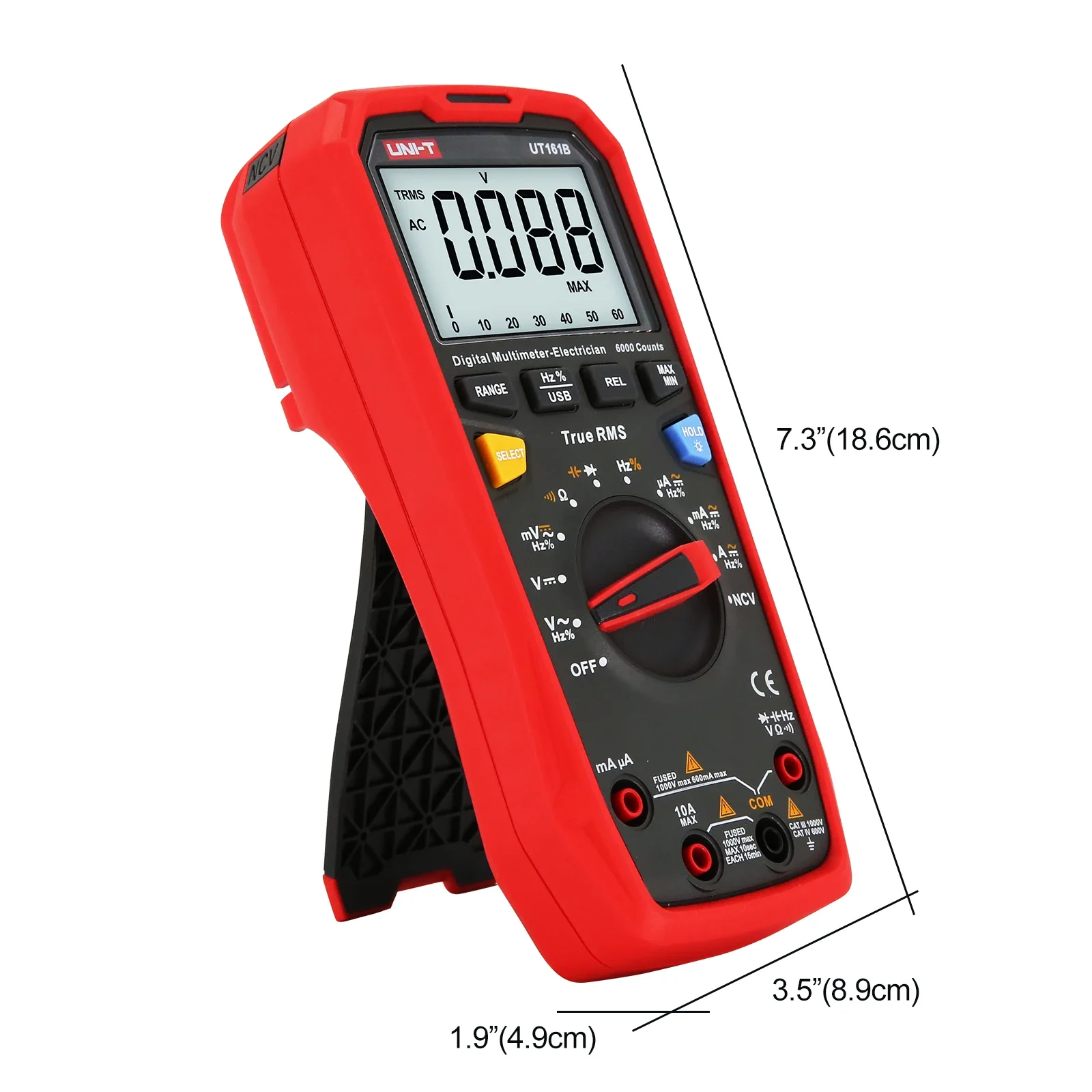 UNI-T UT161B UT161E UT161D Smart Digital Multimeter Profesional Tester True RMS CE Voltmeter Electric Tools AC DC Voltage Meter - Image 3