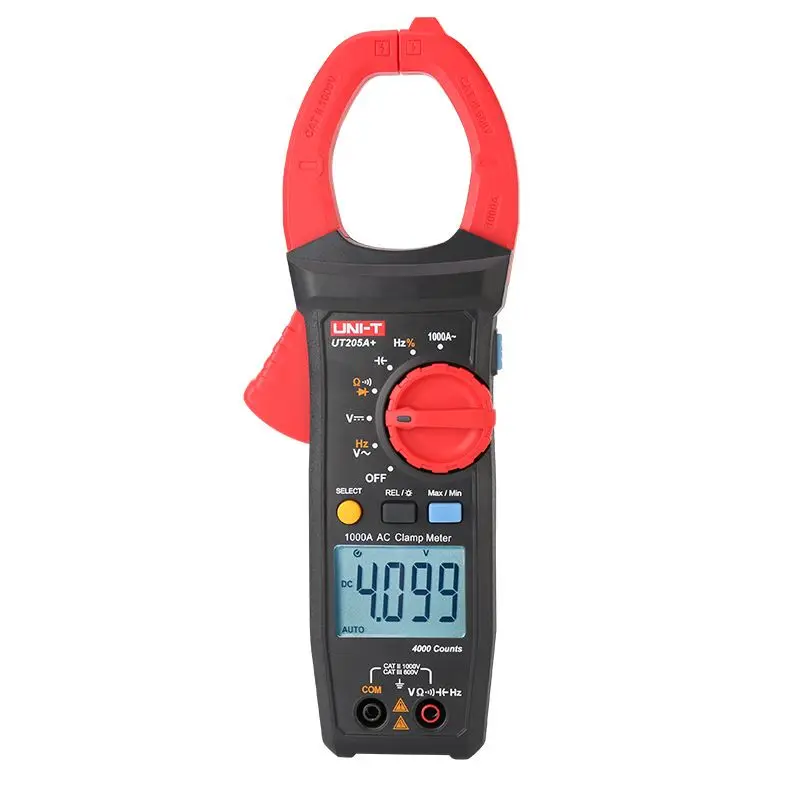 UNI-T UT205A+ UT206A+ Digital Clamp Meter 1000V AC DC Current Pliers Clamps Voltage Tester Ammeter Resistance Temperature Test - Image 6