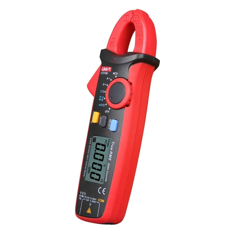 UNI-T UT210D Digital Clamp Meter True RMS Voltage Resistance Capacitance Multimeter Temperature Measure Auto Range Electrical - Image 2