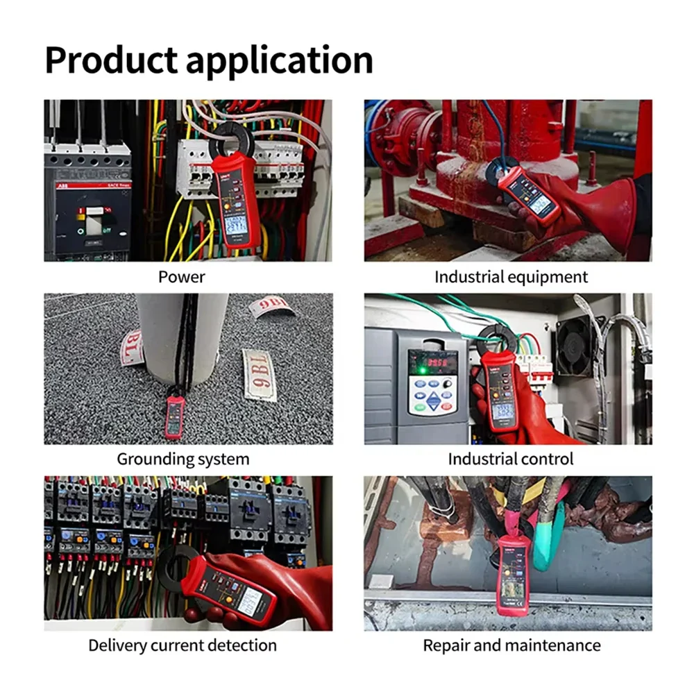 UNI-T UT251C+ Leakage Current Clamp Meter 60A AC Digital Ammeter Pliers True RMS PEAK Hold Bluetooth LPF Measure Harmonic Test - Image 5