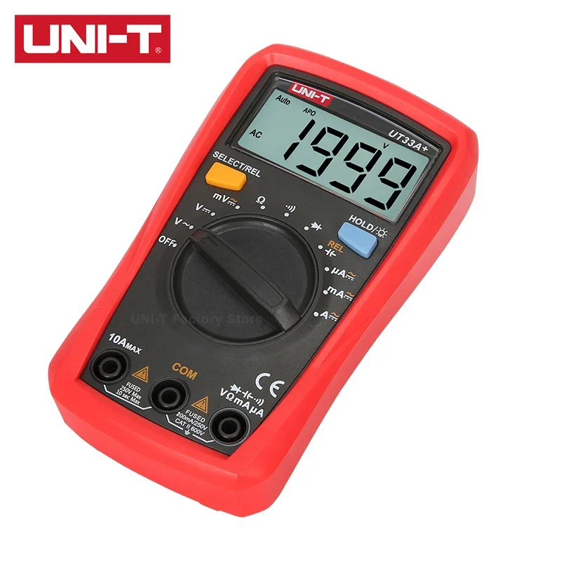 UNI-T UT33A UT33B UT33C UT33D Plus Pocket Multimeter Digital Ammeter Voltmeter Professional Resistance Measure Multi Meter - Image 5