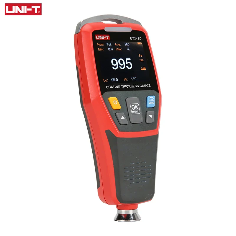 UNI-T UT343D Coating Thickness Gauge LCD Backlight 320 x 240 Pixels Digital FE/NFE Metal Car Paint Thickness Tester Meter - Image 2
