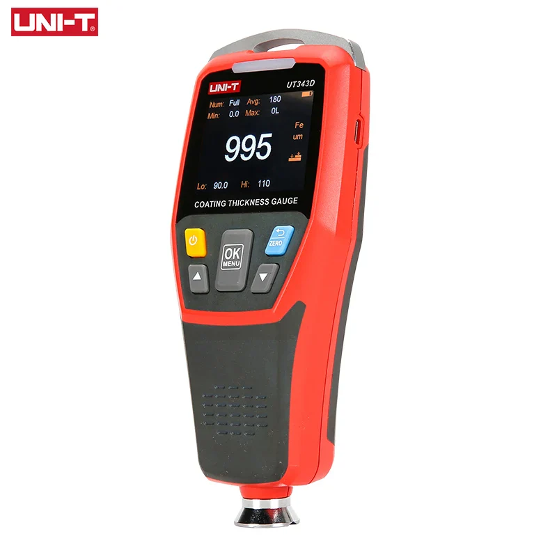 UNI-T UT343D Coating Thickness Gauge LCD Backlight 320 x 240 Pixels Digital FE/NFE Metal Car Paint Thickness Tester Meter - Image 3