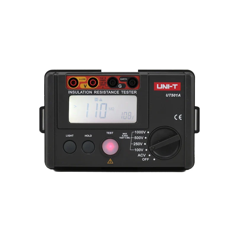UNI-T UT501A Insulation Resistance Testers 1000V Digital Milliohm Meter 5GΩ Ohm Tester Auto Range - Image 2