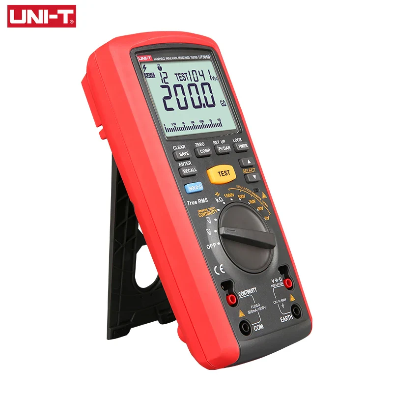 UNI-T UT505B Handheld Insulation Resistance Tester Digital Resistance Meter 1000V 200G True RMS OHM Multimeter - Image 4