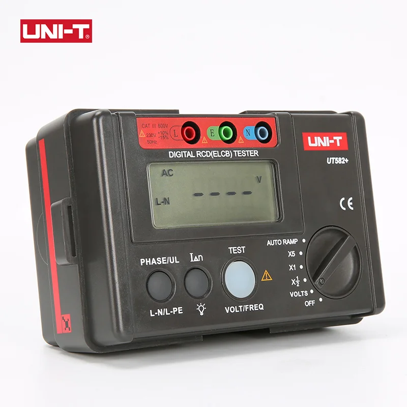 UNI-T UT582+ Digital RCD (ELCB) Tester AUTO RAMP Leakage Circuit Breaker Meter with Mis-Operation Buzzer - Image 2
