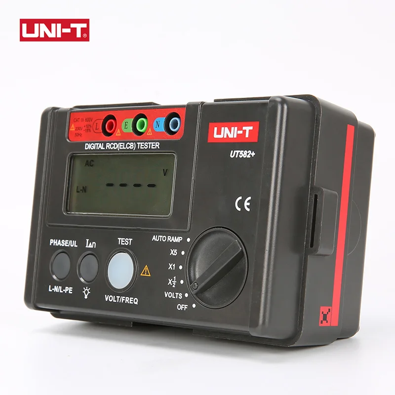 UNI-T UT582+ Digital RCD (ELCB) Tester AUTO RAMP Leakage Circuit Breaker Meter with Mis-Operation Buzzer - Image 4