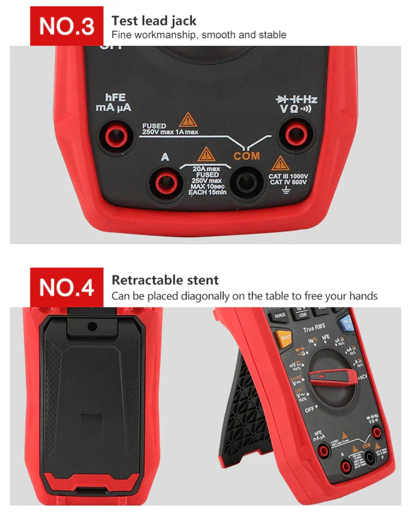 UNI-T UT61B UT61D UT61E Plus Smart Multimeter Analog & Digital Polymer Electrician Tester Voltmeter Ammeter Electric Multi Meter - Image 16