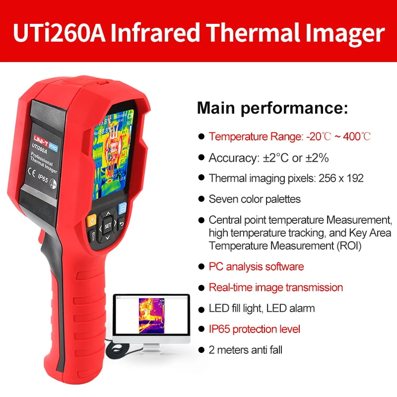 UNI-T UTI260B UTI260A Thermal Camera 256X192 Pixels Construction Thermal Imager PCB Circuit Floor Heating Tube Testing - Image 7