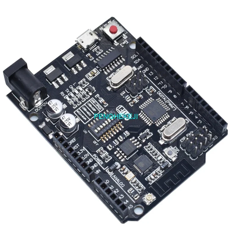 UNO+WiFi R3 ATmega328P+ESP8266 CH340 (32Mb di memoria) 6V-9V USB-TTL CH340G per Arduino NodeMCU WeMos una scheda di sviluppo - Image 5