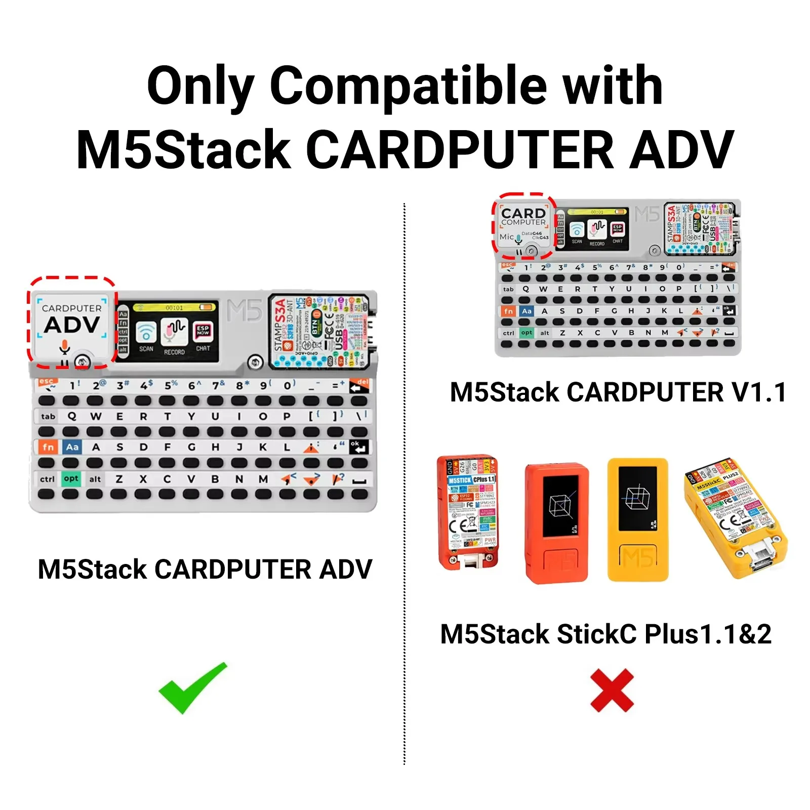 Upgraded 2-in-1 RF Module For M5Stack Cardputer ADV NRF24+CC1101 Compatible, 2.4GHz 433MHz Wireless Board, Enhanced Filtering - Image 5