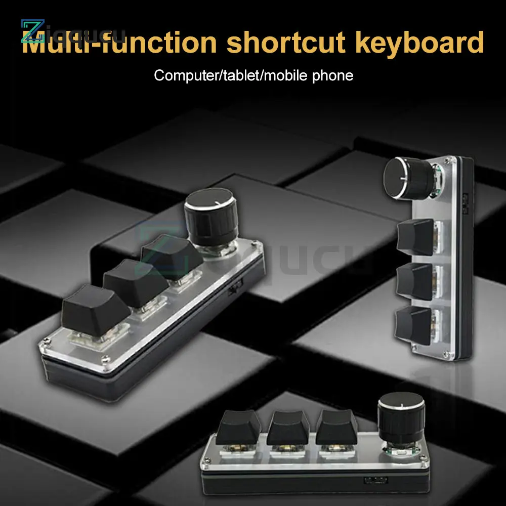 USB Mini 3-Key Keypad Mechanical Gaming Keyboard Programming Macro with Software One-Handed for Class & Office - Image 5