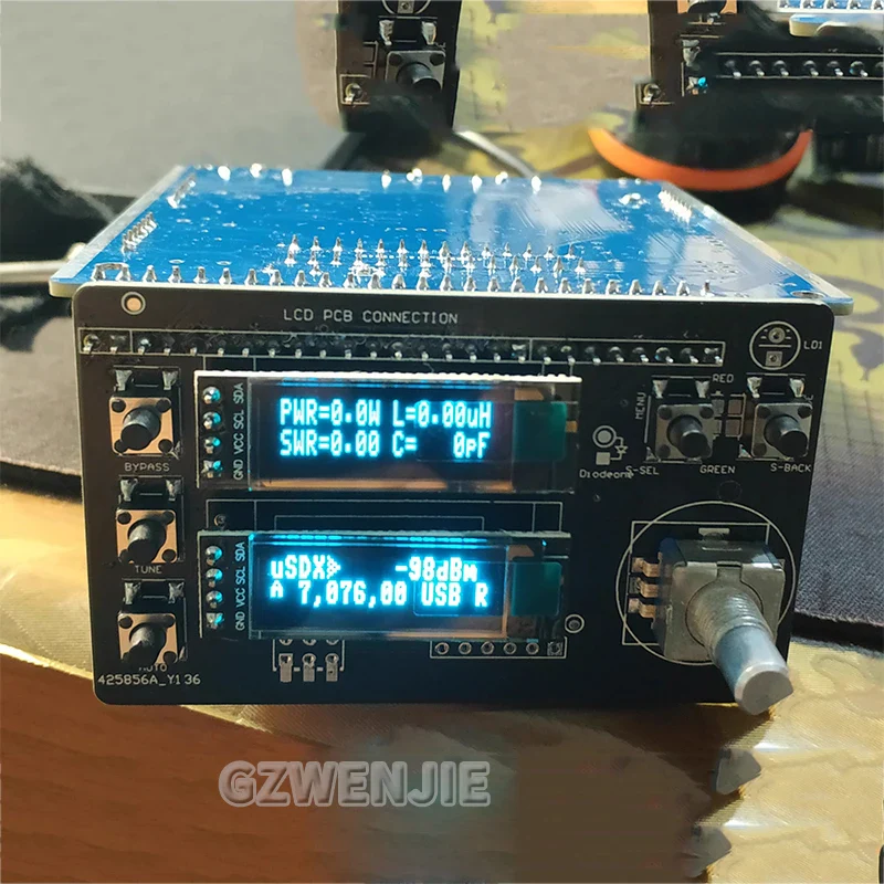 uSOTA-ATU USDX HF QRP SDR Transceiver Built-in ATU-100 Antenna Tuner with Dual OLED Displays 8 Bands Design - Image 4